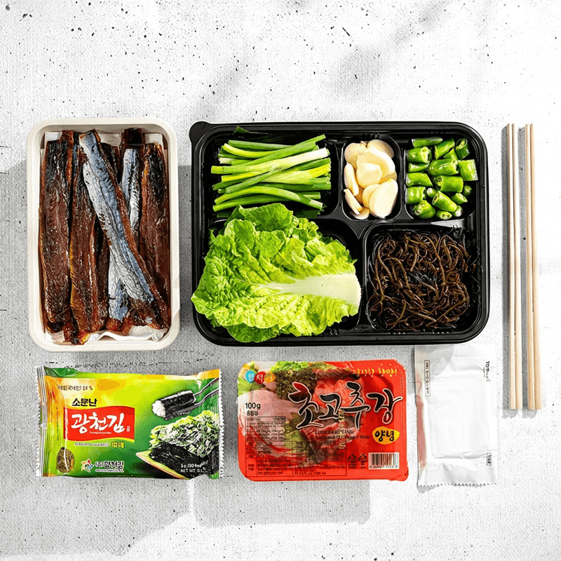 쵱선생 구룡포 햇 과메기 야채+해초세트