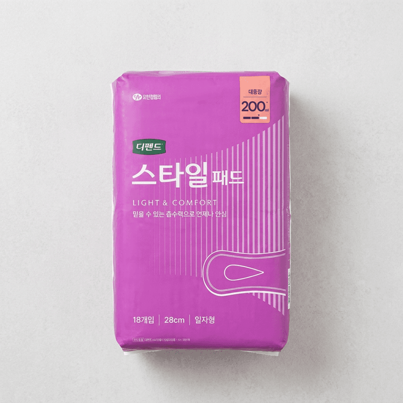 디펜드 스타일 패드 18매입 4팩