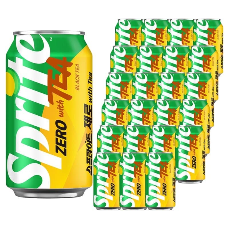 Sprite Zero Cider with Tea