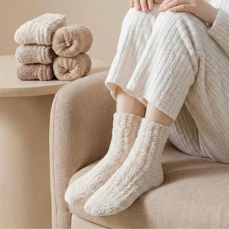 Non-Compression Sleep Socks, 4 Types, 1 Set
