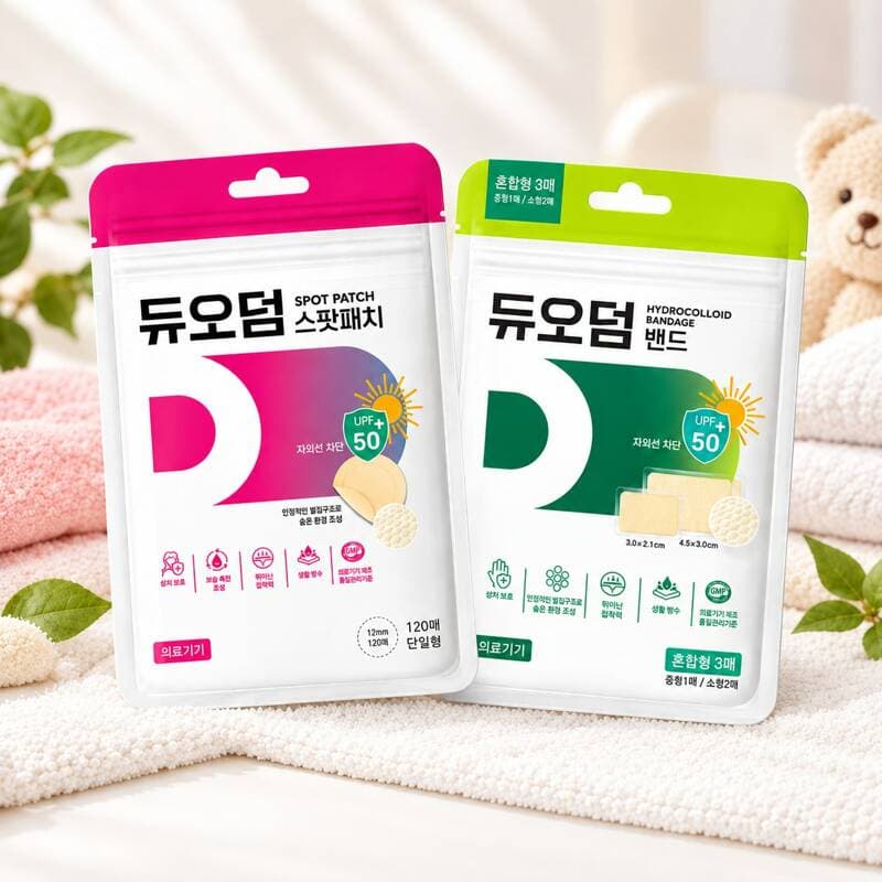 듀오덤 스팟패치 120매+밴드 3매
