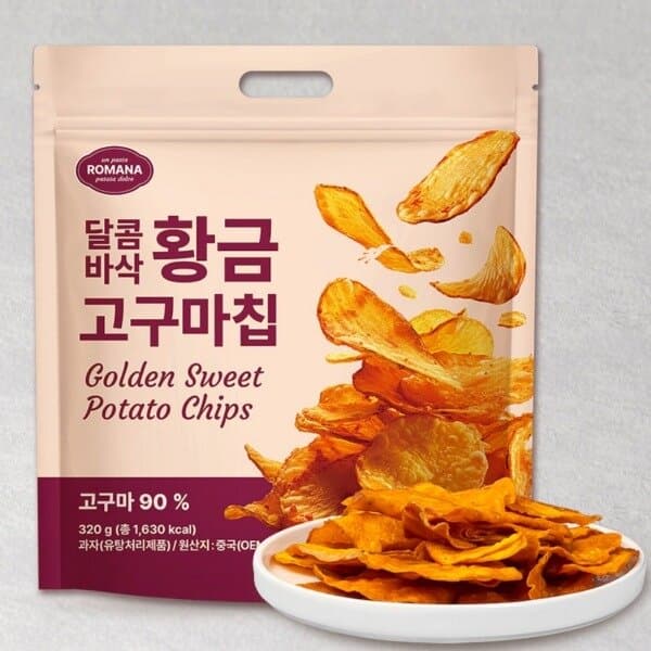 로마나 황금 고구마칩 320g 6개