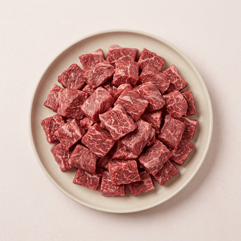 투뿔 한우 깔끔 국거리 1++ 1kg