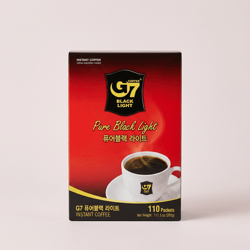 G7 커피 퓨어블랙 라이트 110개입 2개