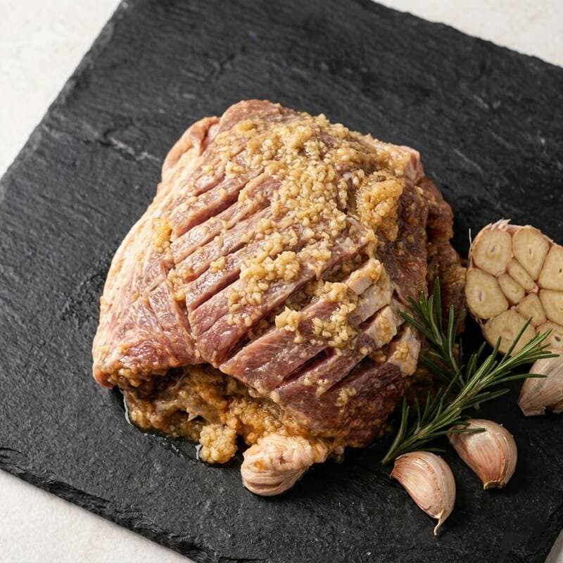 마늘폭탄 소금 흑돼지 왕구이 2kg