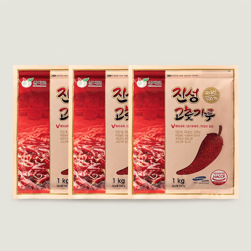 진성 고춧가루 보통맛 1kg 3개