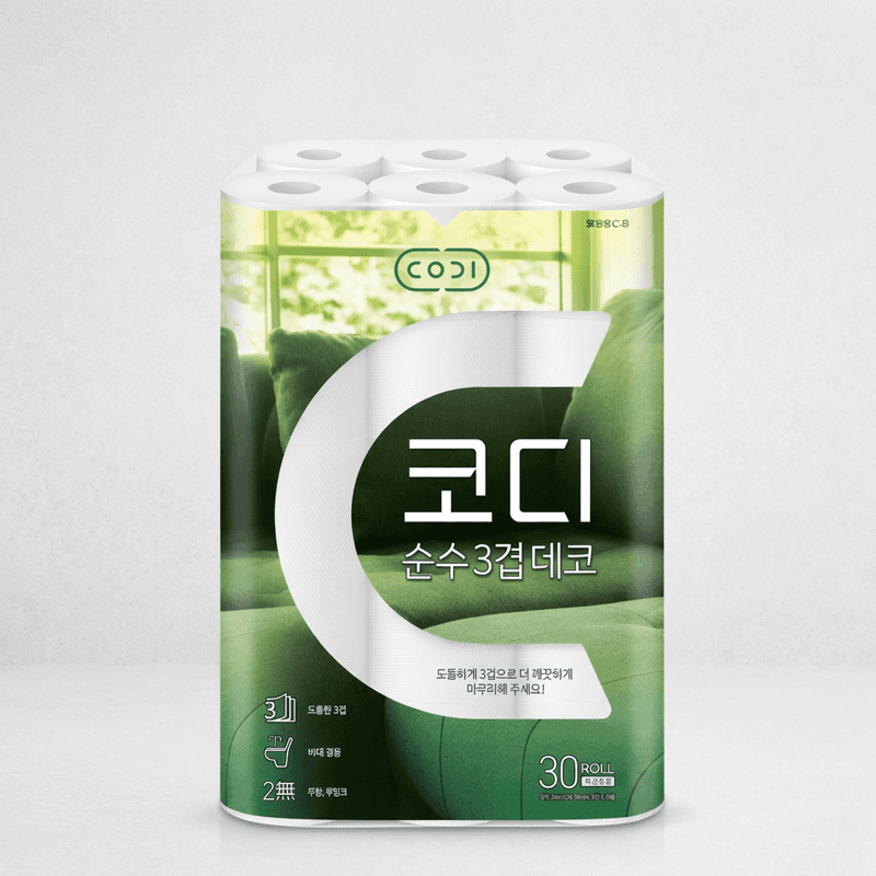 코디 순수 3겹 데코 30롤 x3