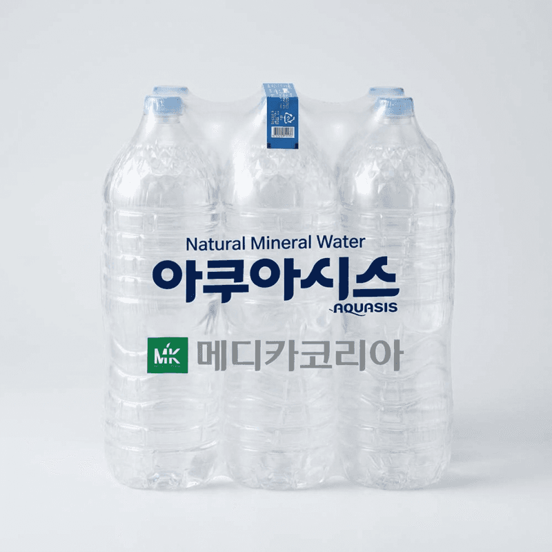아쿠아시스 무라벨 생수 2L 12개