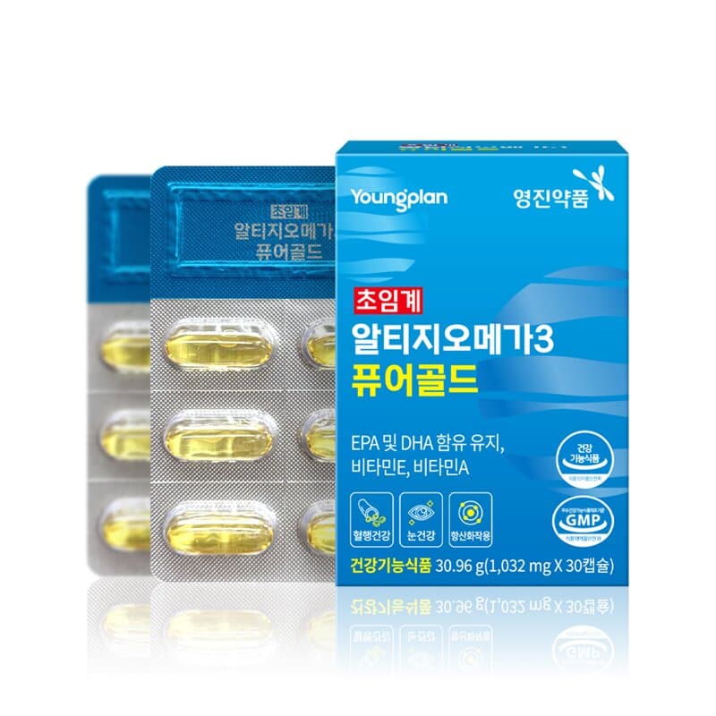 영진약품 초임계 알티지오메가3 퓨어골드 3 Boxes, 90 Capsules