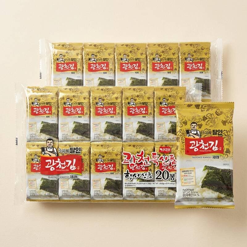 3대째 달인 광천김 4g 40봉