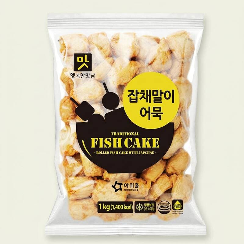 아워홈 잡채말이 어묵 1kg 2팩