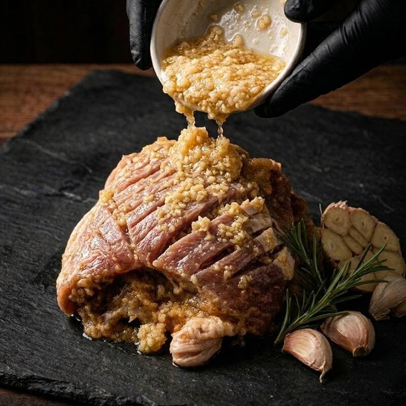 마늘폭탄 소금 흑돼지 왕구이 1kg