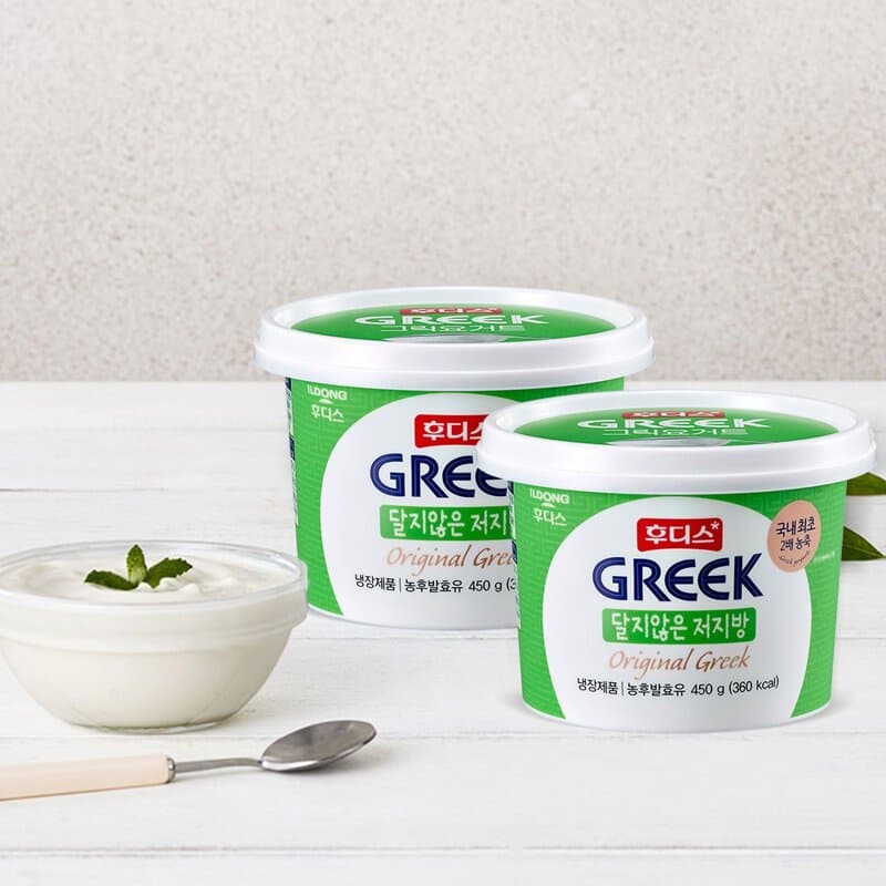 Hyosung's Greek Yogurt Low-Fat Unsweetened 450g x2