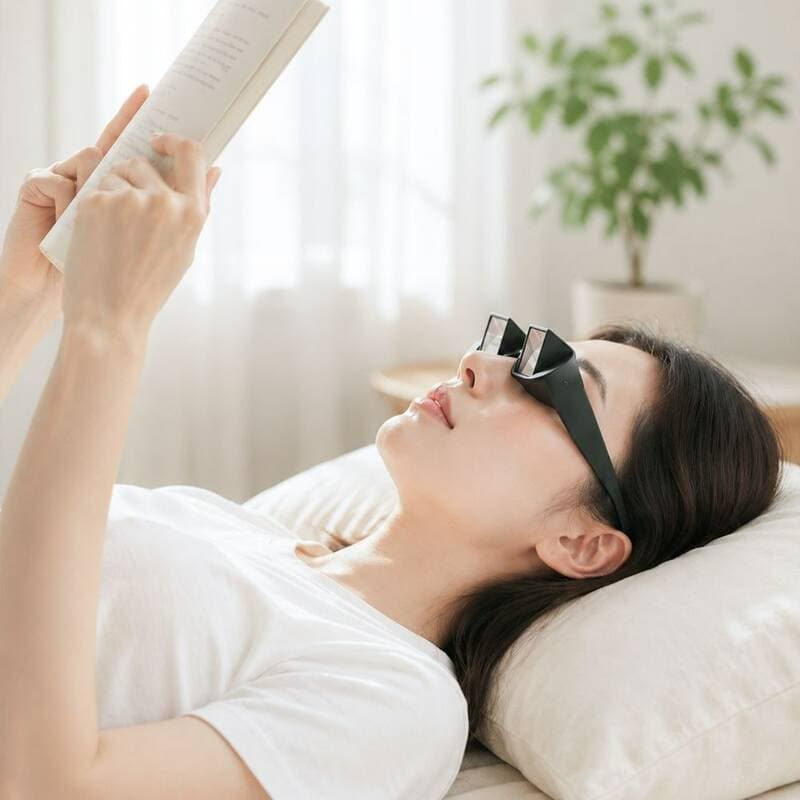 Lie-Down Glasses, Black, 1 unit