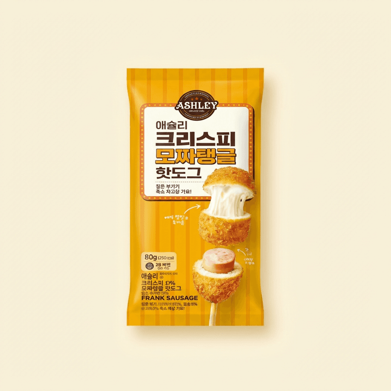 애슐리 크리스피 모짜탱글 핫도그 10개입