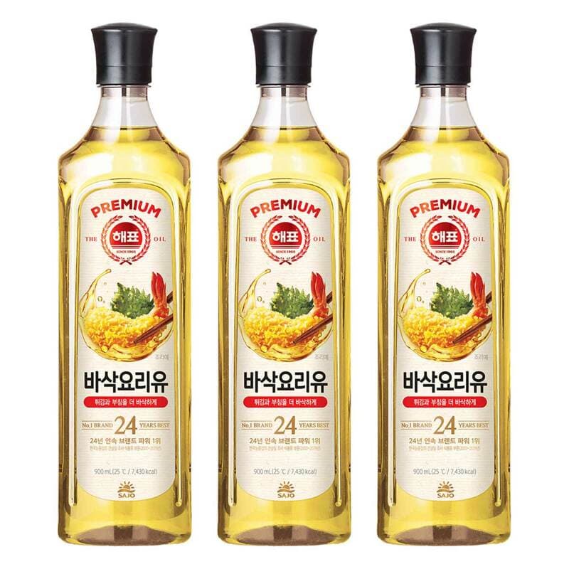 해표 바삭요리유 900ml 3개