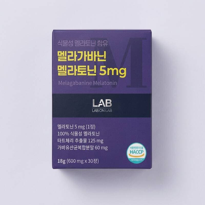 랩온랩 멜라가바닌 멜라토닌 5mg 30정