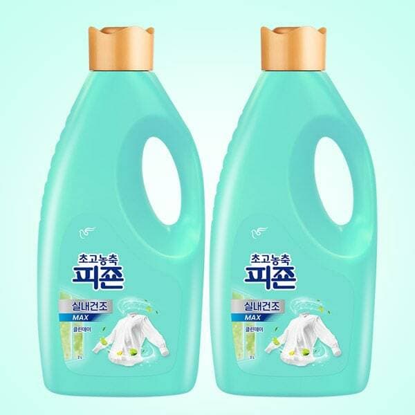 피죤 초고농축 섬유유연제 MAX 클린데이 2L 2개