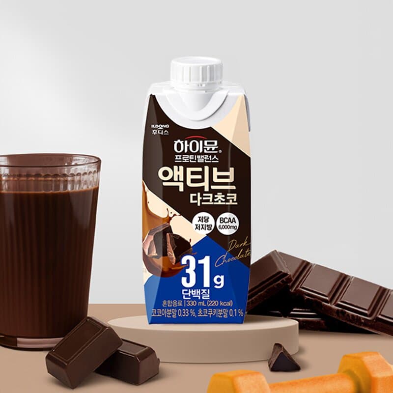 HaiMun Protein Balance Active Dark Chocolate 330ml, 12 Bottles