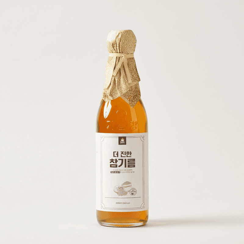 홍주부 더 진한 참기름 350ml 2병