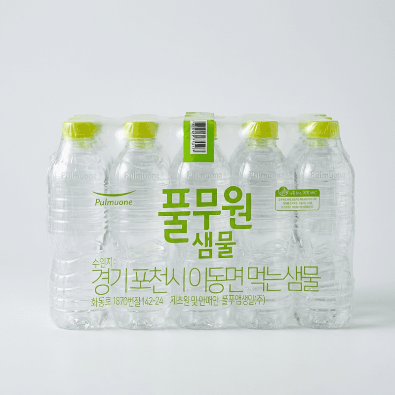 Pulmuone Label-Free Water 500ml, 60 Bottles