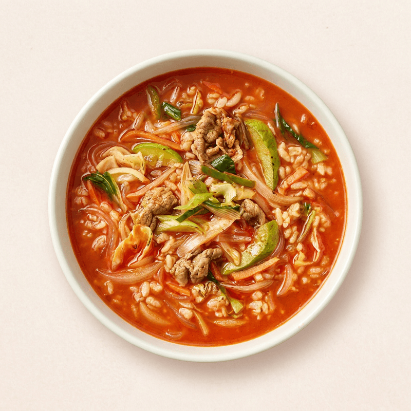 자연별곡 차돌된장술밥+짬뽕국밥 세트