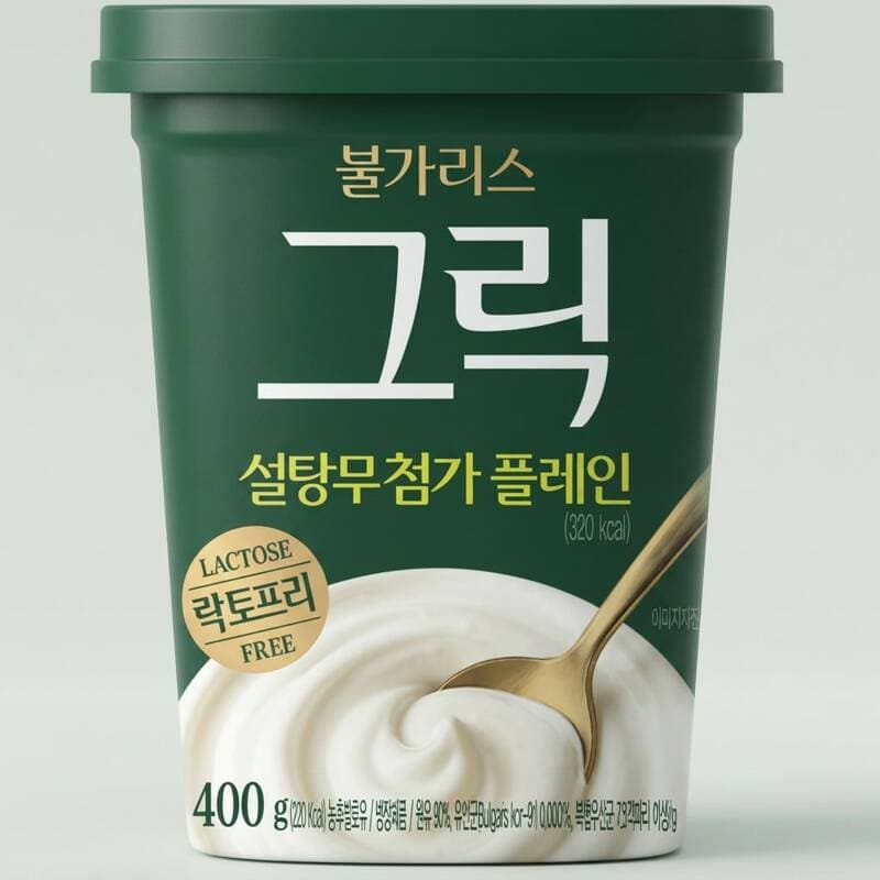 남양유업 불가리스 Lactose-Free Greek Yogurt 400g, 8 packs