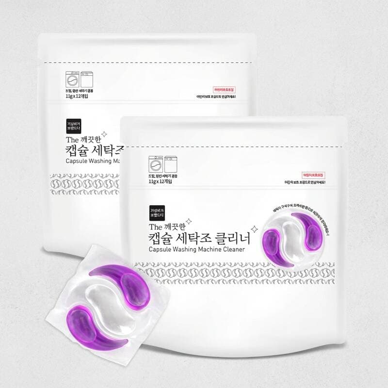 The 깨끗한 Capsule Drum Cleaner, 12 Count, 2 Sets