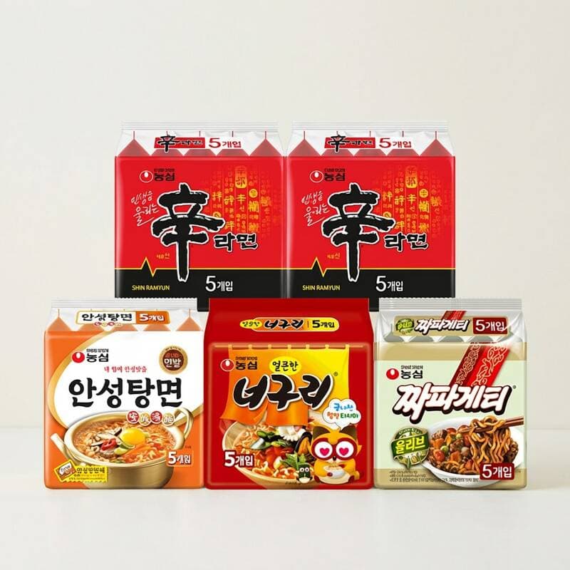 농심 신라면·안성탕면·너구리·짜파게티 1박스