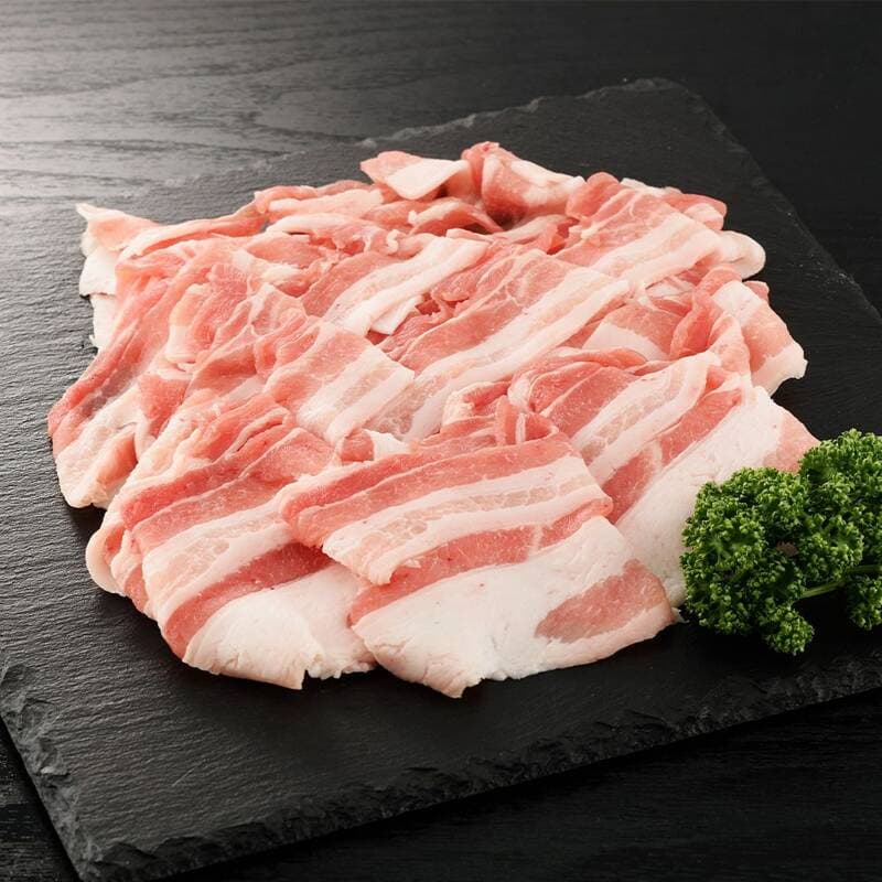Papane Thinly Sliced Pork Belly 1kg, 2 Units
