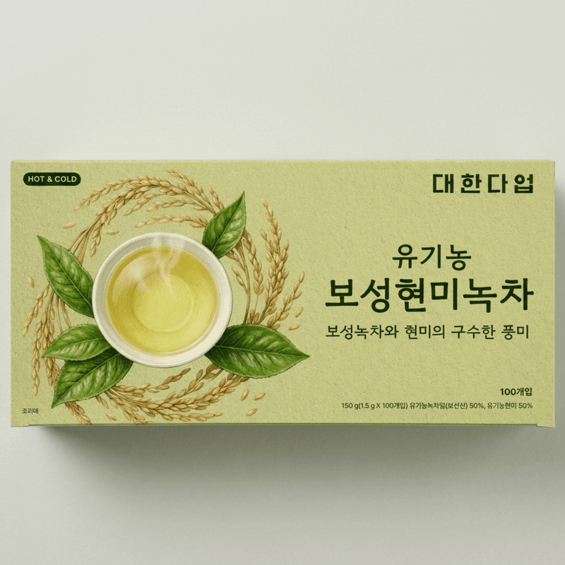 대한다업 보성현미녹차 티백 100개입