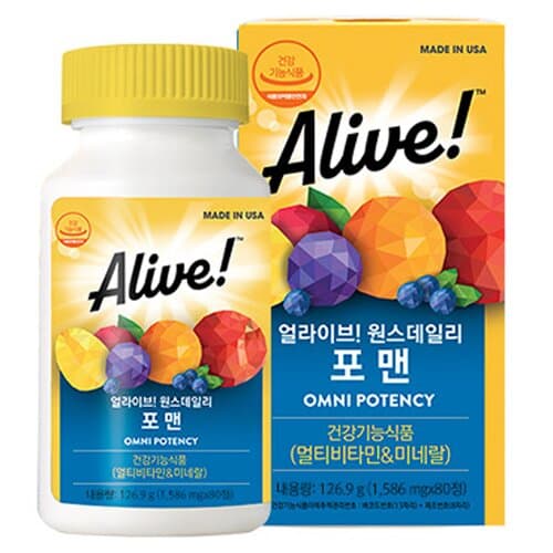 얼라이브 원스데일리 포 맨 멀티비타민 80정