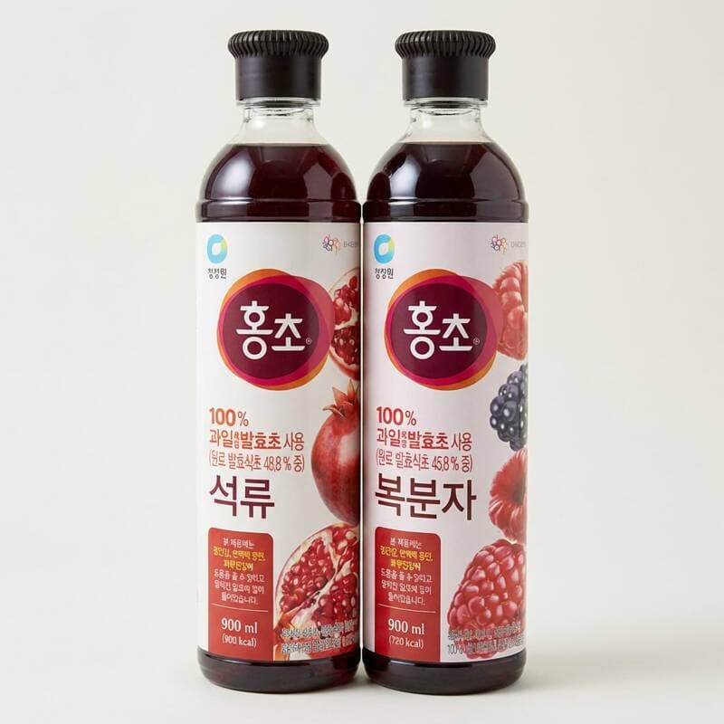 청정원 홍초 석류·복분자 900ml