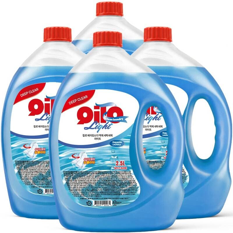 킬로 베이킹소다 세탁세제 2.5L 4개