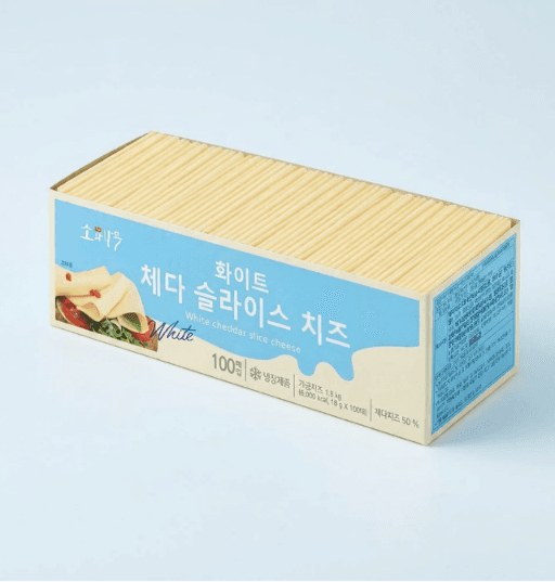 Dongwon Sowanamu White Cheddar Slice Cheese 100ct