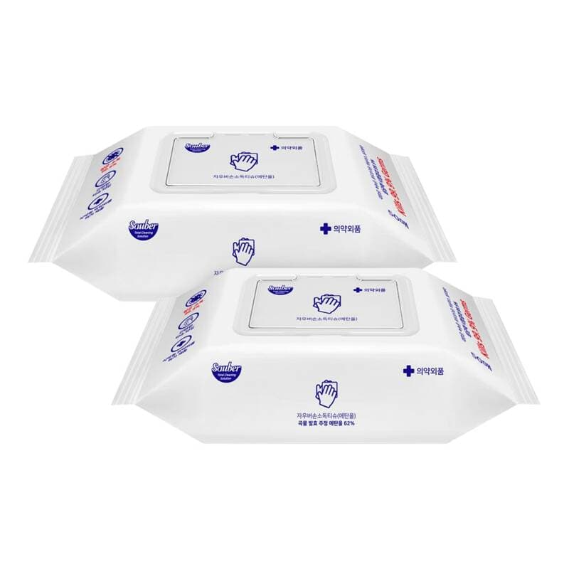 Zauber Hand Sanitizing Wipes 50 sheets x 4 packs