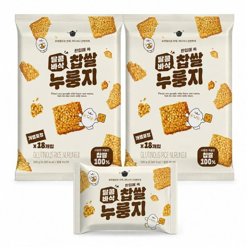 Dalkom-Bassak Glutinous Rice Nurungji 520g x2