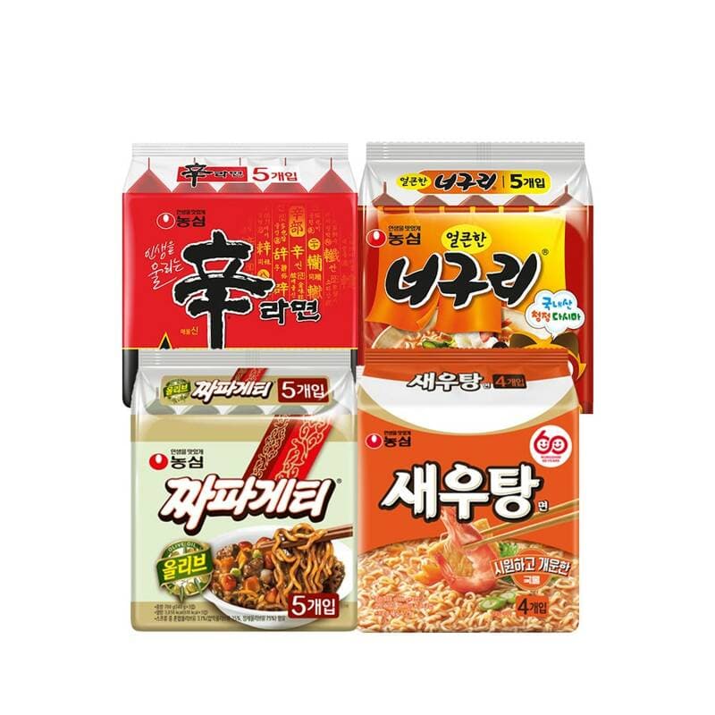 농심 라면 묶음 19개