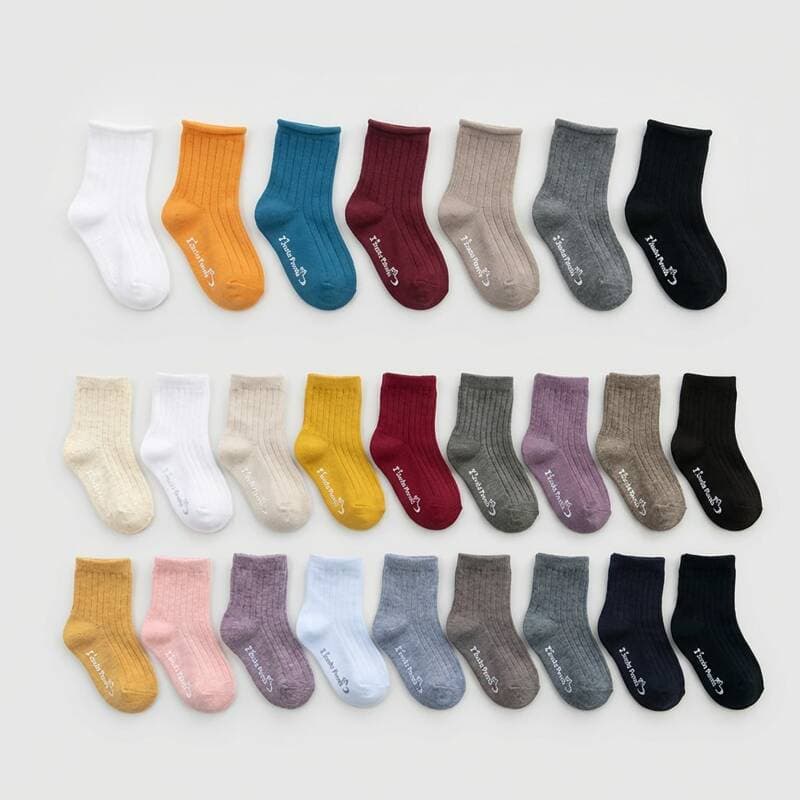 Sakspang Kids Crew Socks, 7 Pairs