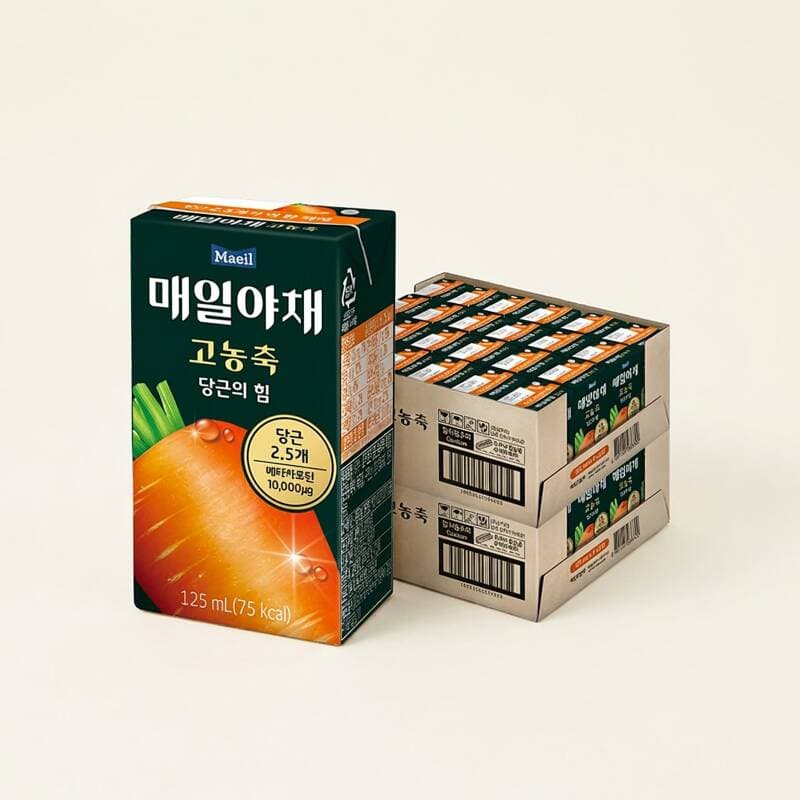 매일야채 고농축 당근의 힘 125ml 48개