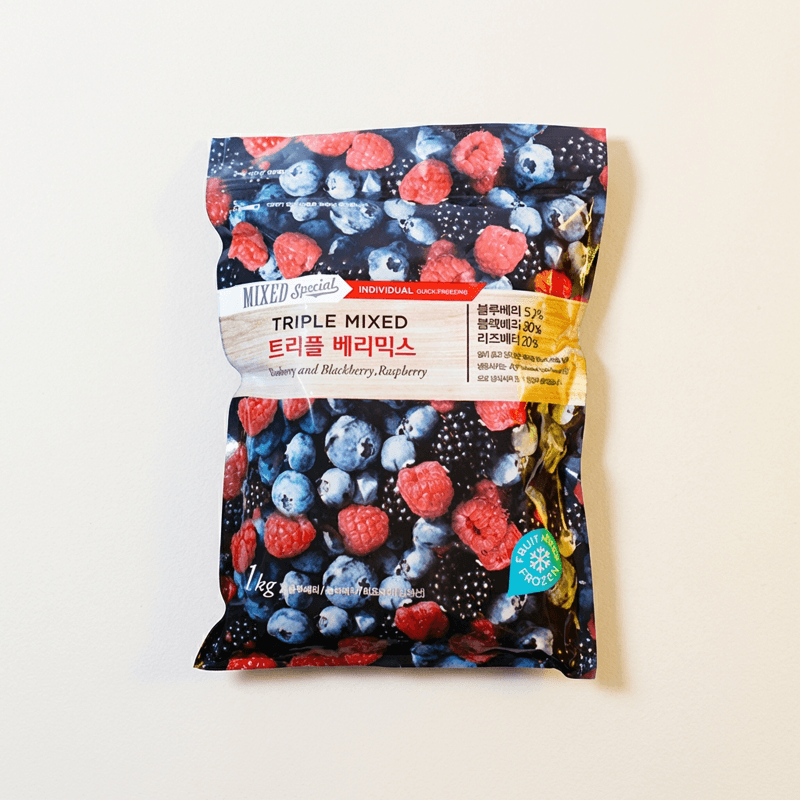 Frozen Triple Berry Mix, 1kg