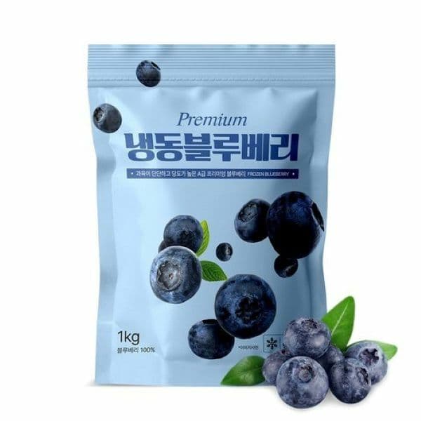 냉동 블루베리 1kg 5개