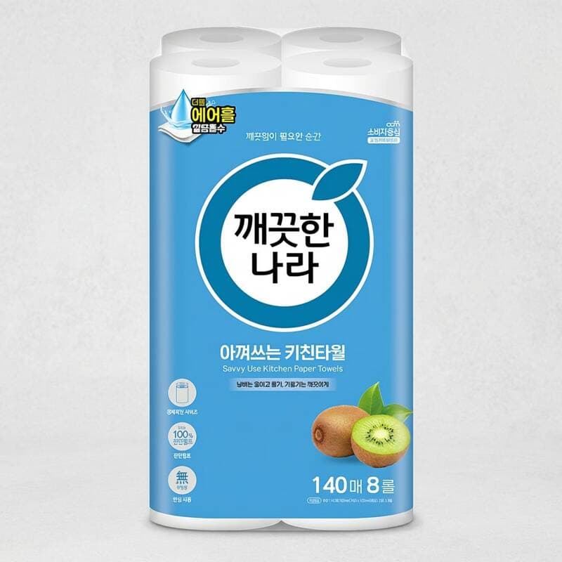 깨끗한나라 아껴쓰는 키친타월 8롤