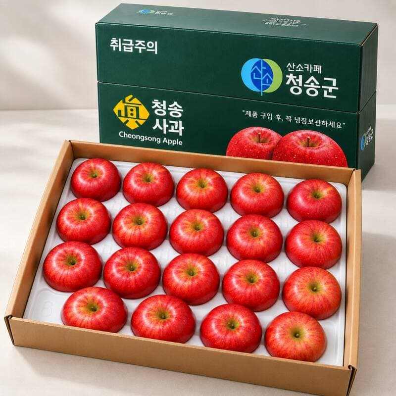 산들곳간 청송사과 5kg 선물용