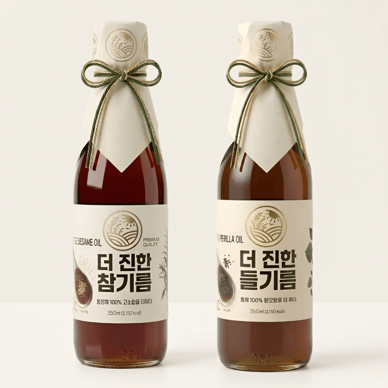 들녘 전통압착 참기름+들기름 세트