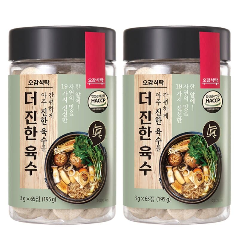 오감식탁 더 진한 육수 65정 2개