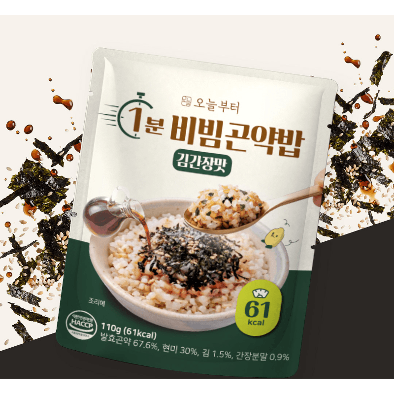 비빔곤약밥 김간장맛 110g 6개