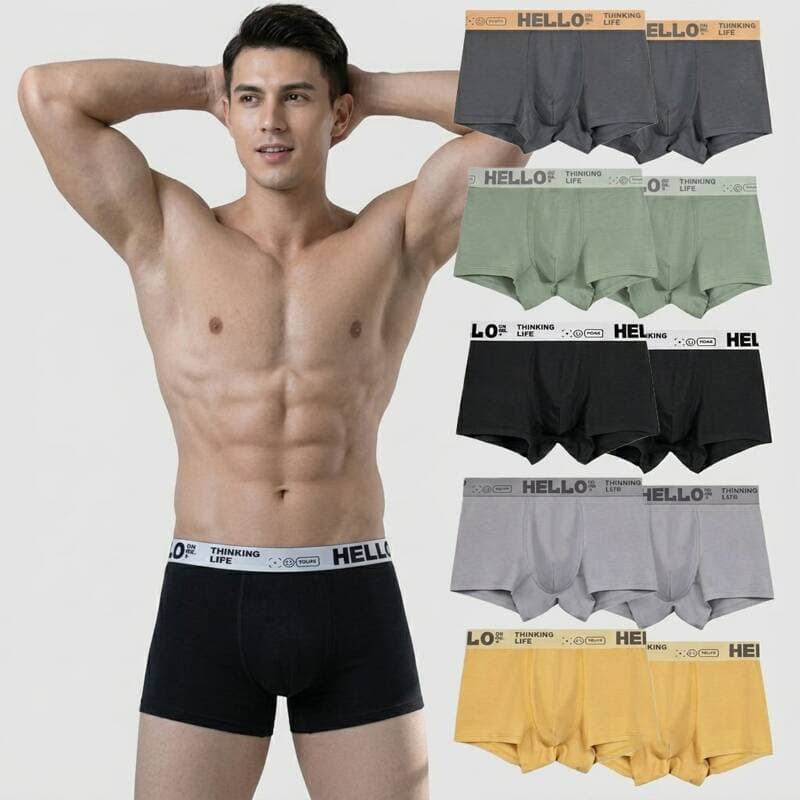 Men's Underwear 10-Pack Set + Pouch x2