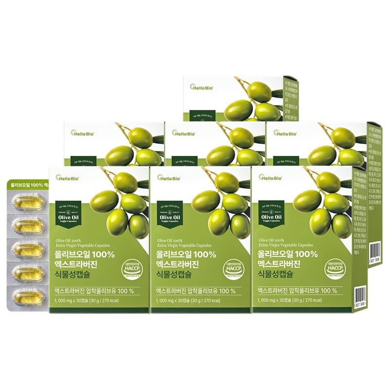 Hello Bio Extra Virgin Olive Oil Capsules, 30ct x 7 boxes