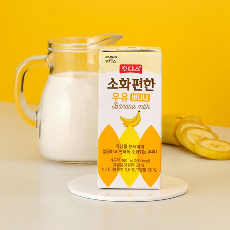 Hoodis Easy-Digest Milk Banana 190ml 24-Pack